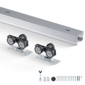 Three-Wheel Sliding Pocket Door Track Kit