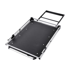 Sliding Truck Bed Organizer with Movable Rings and Pull-Out Tray