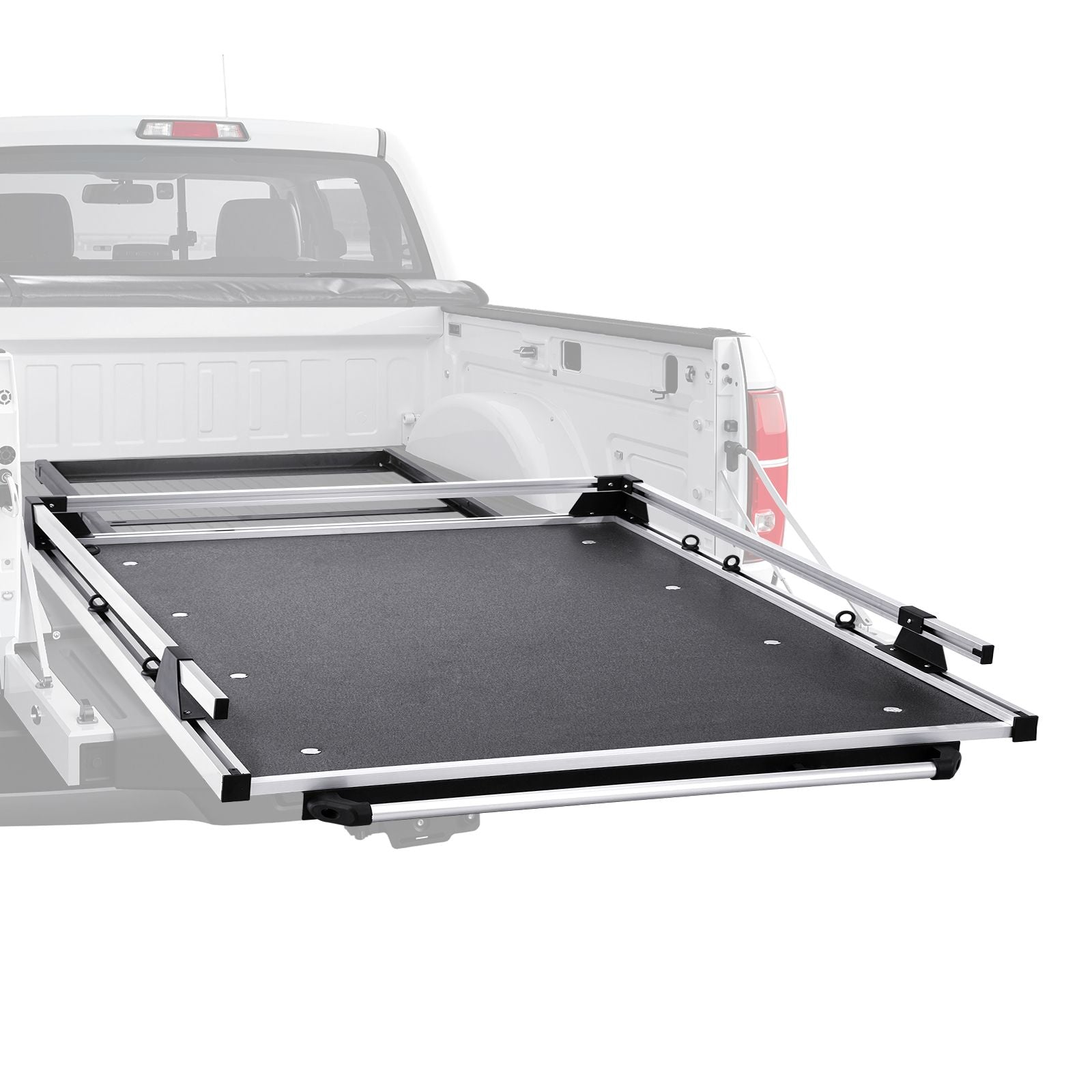 practical Sliding Truck Bed Organizer with Secure Cargo System