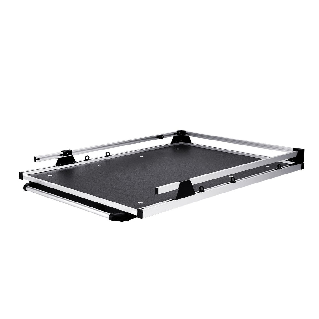Sliding Truck Bed Organizer with Two-Position Slide-Out and Securing Rings