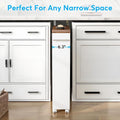 Slim Rolling Utility Cart for Narrow Spaces