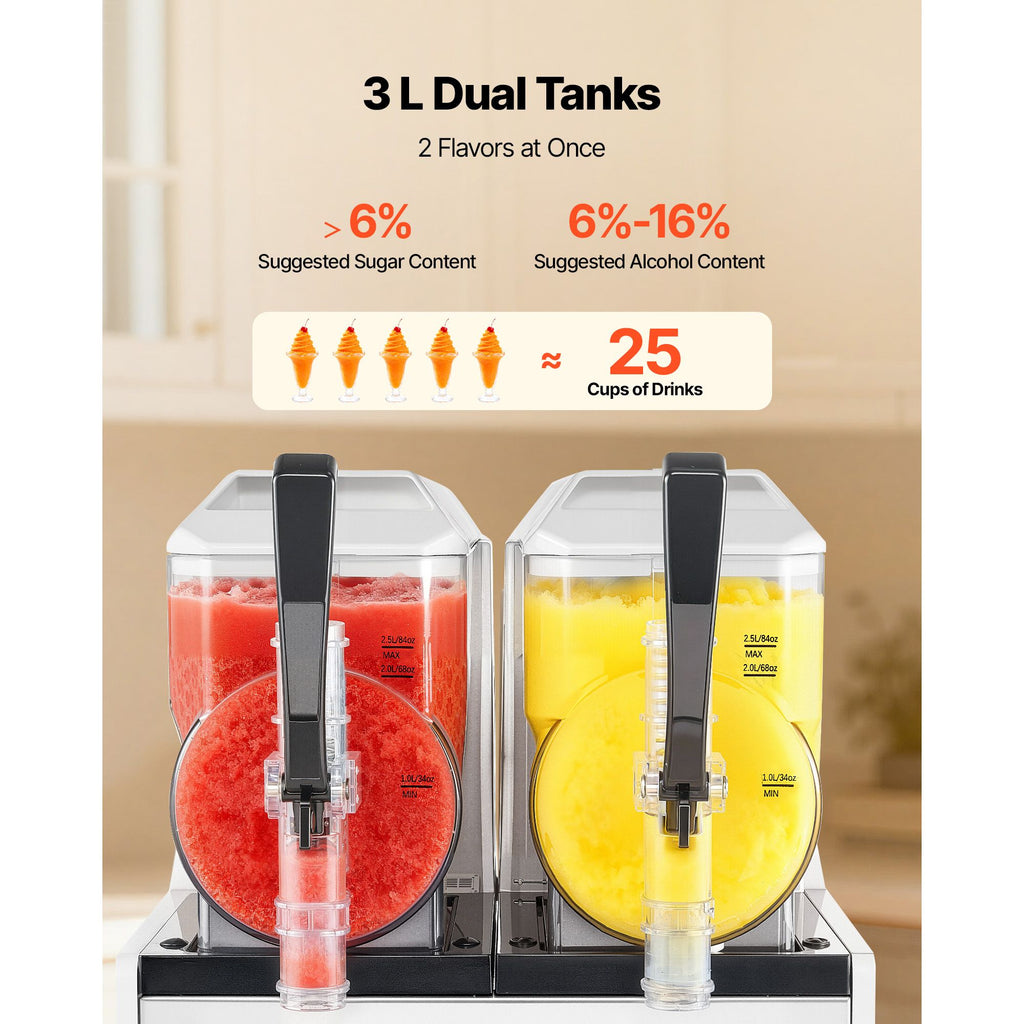Dual-Tank Frozen Drink Maker with Five Presets