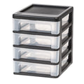Compact 4-Drawer Desktop Organizer for Easy Storage