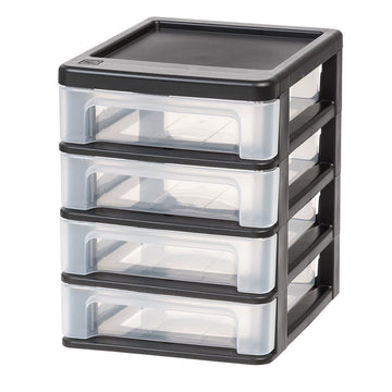 Compact 4-Drawer Desktop Organizer for Easy Storage