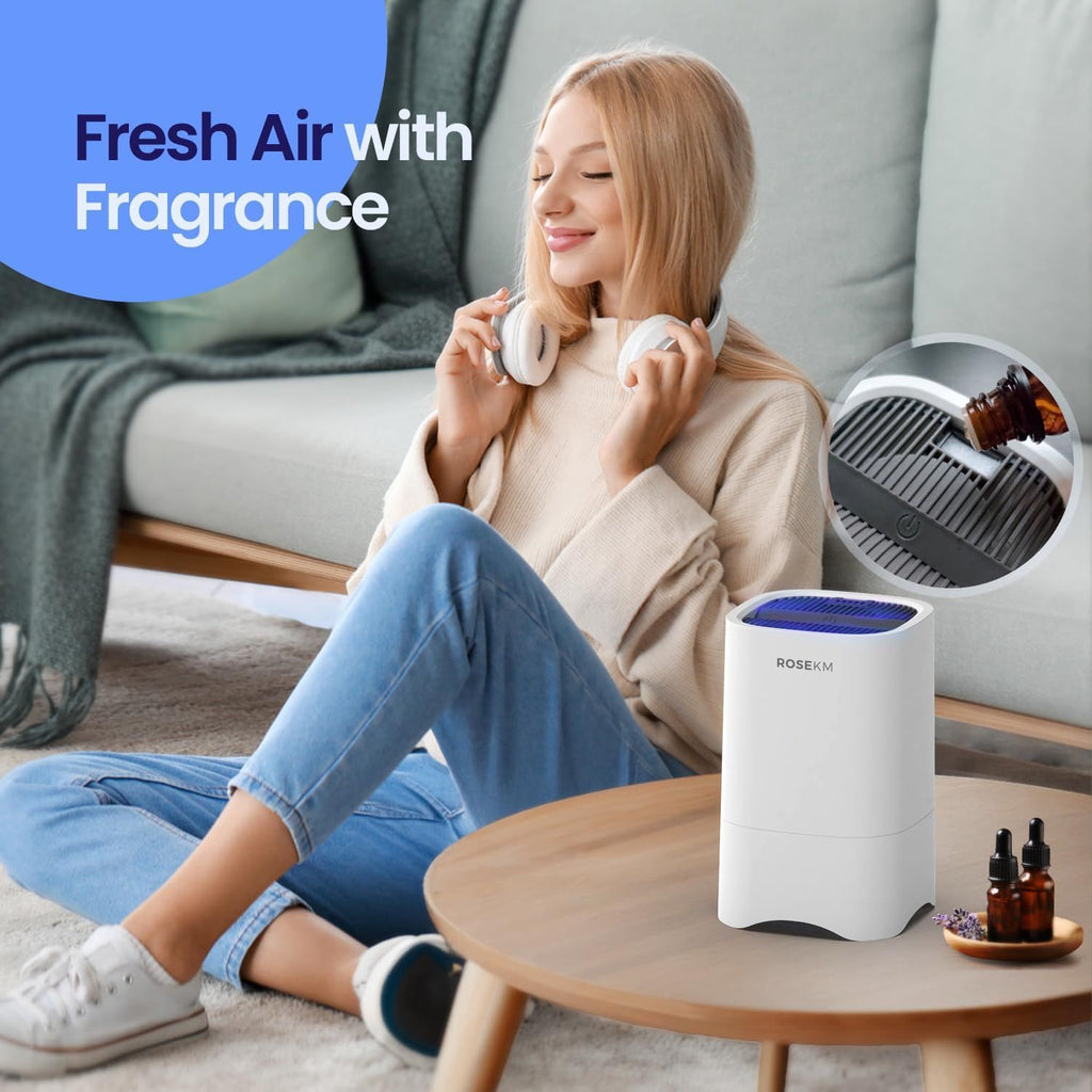 Compact HEPA Air Purifier with Night Light