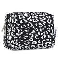 Cheetah Print Mini Makeup Bag with Zipper Compartments