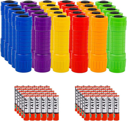 Assorted Mini COB LED Flashlights, 30-Pack