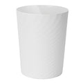 Compact White Wastebasket for Everyday Trash