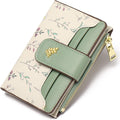 Compact RFID Bifold Wallet with Zip Pocket and ID Window