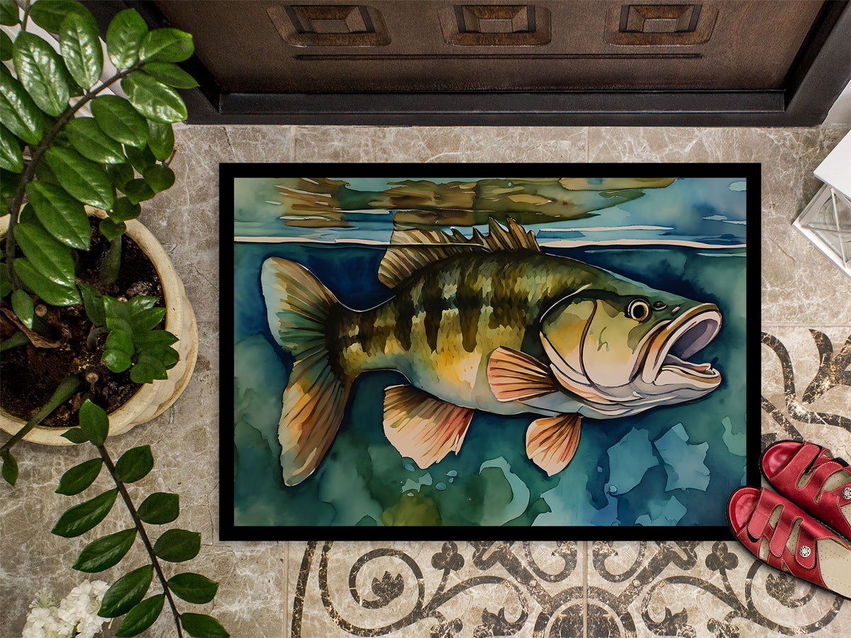 Smallmouth Bass Artwork Doormat