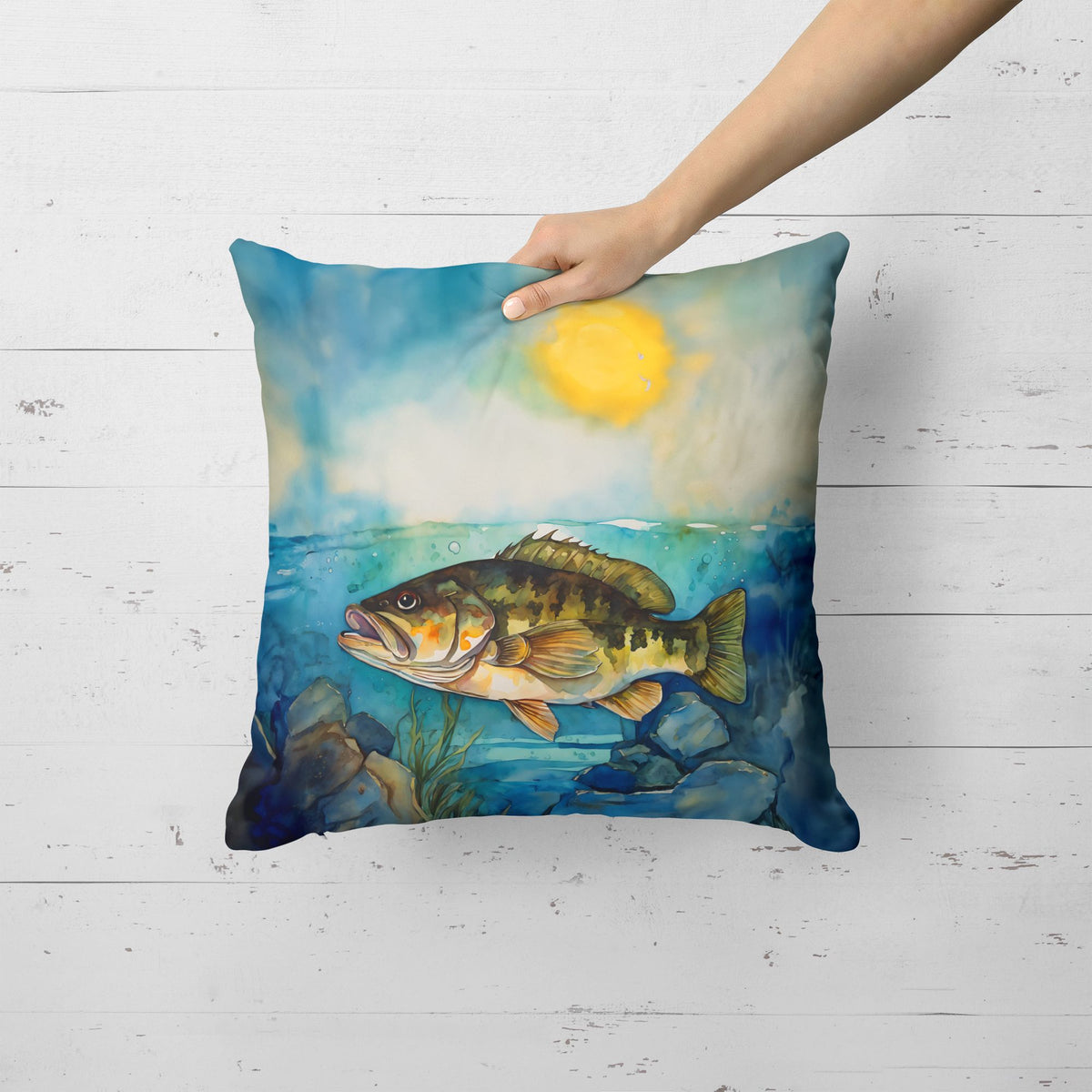 Smallmouth Bass Indoor-Outdoor Decorative Pillow