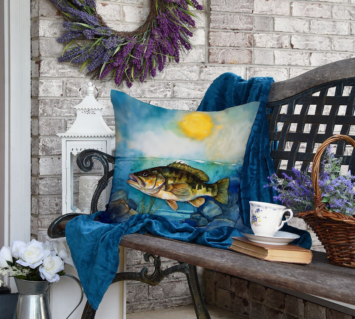 Smallmouth Bass Indoor-Outdoor Decorative Pillow