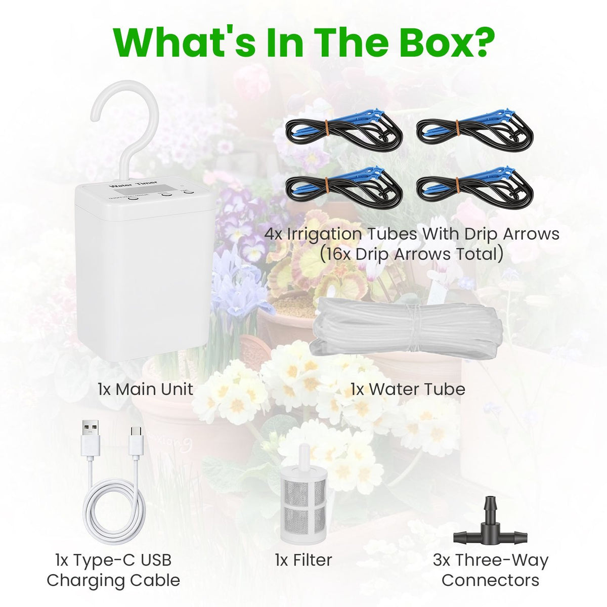 Programmable Indoor Plant Drip Watering System