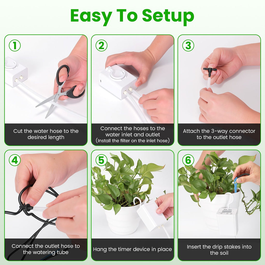 Programmable Indoor Plant Drip Watering System