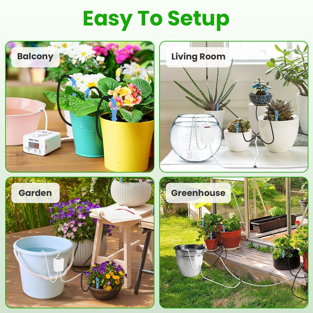 Programmable Indoor Plant Drip Watering System