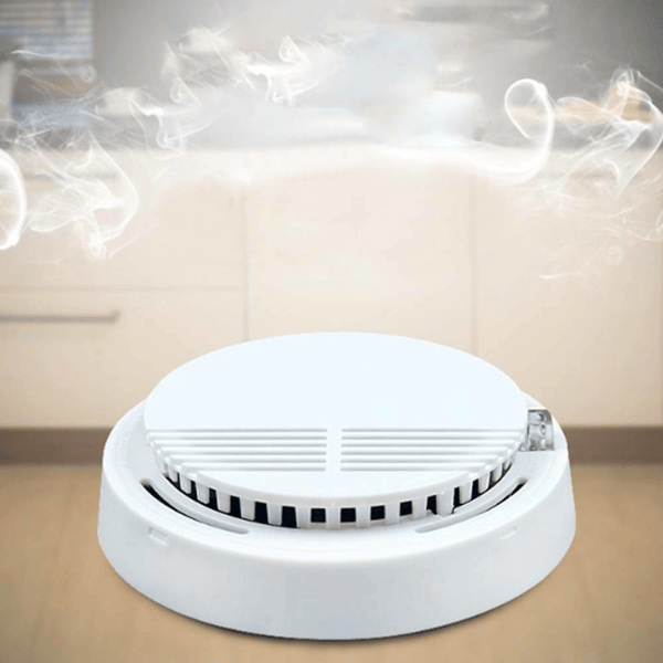 Smoke Alarm Detector with Photoelectric Sensor and Battery Included