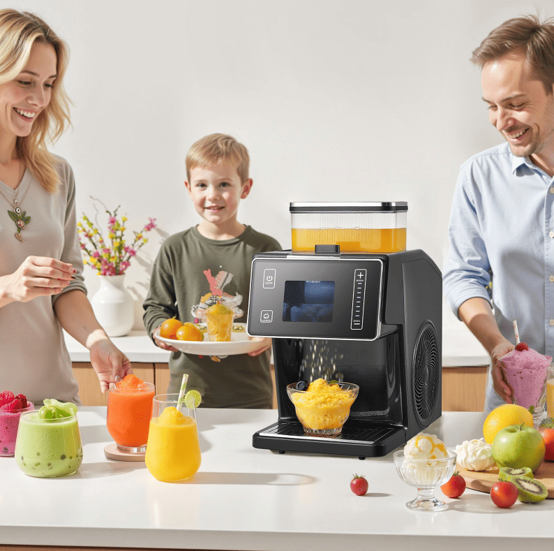 Snowflake Ice Maker with Auto-Cleaning