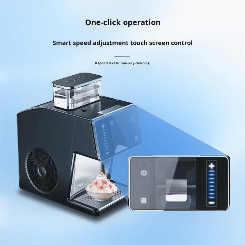 Snowflake Ice Maker with Auto-Cleaning