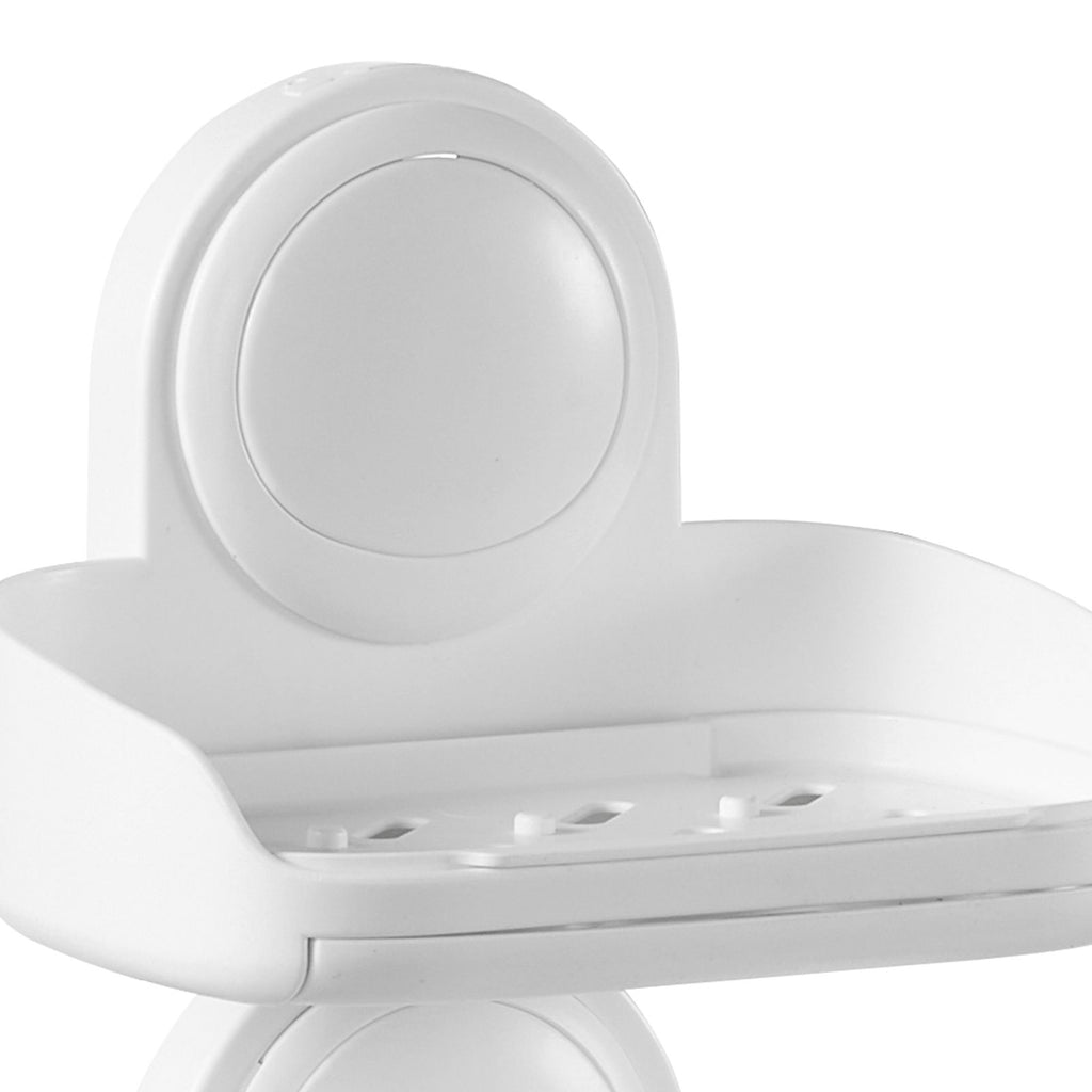 Double Layer Soap Holder with Strong Suction – Drill-Free Wall Mount for Shower