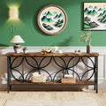 Industrial Sofa Table with Storage – Versatile for Behind Couch or Entryway