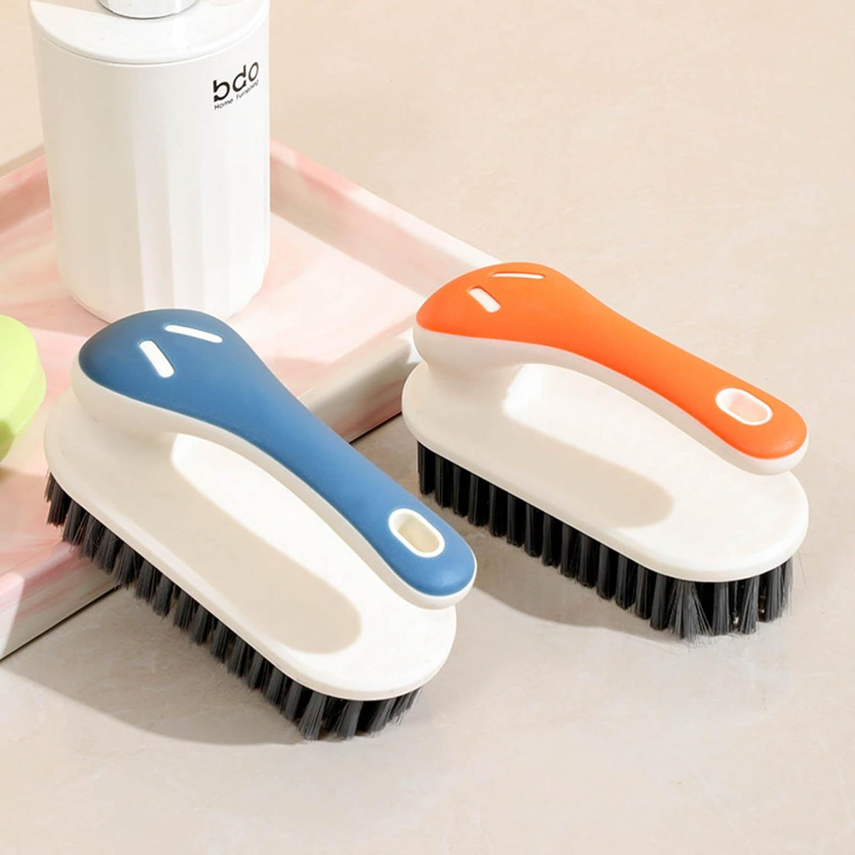Soft-Bristle Brushes for Fabric and Household Cleaning
