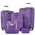 Expandable Softside Luggage Set with Travel Bags