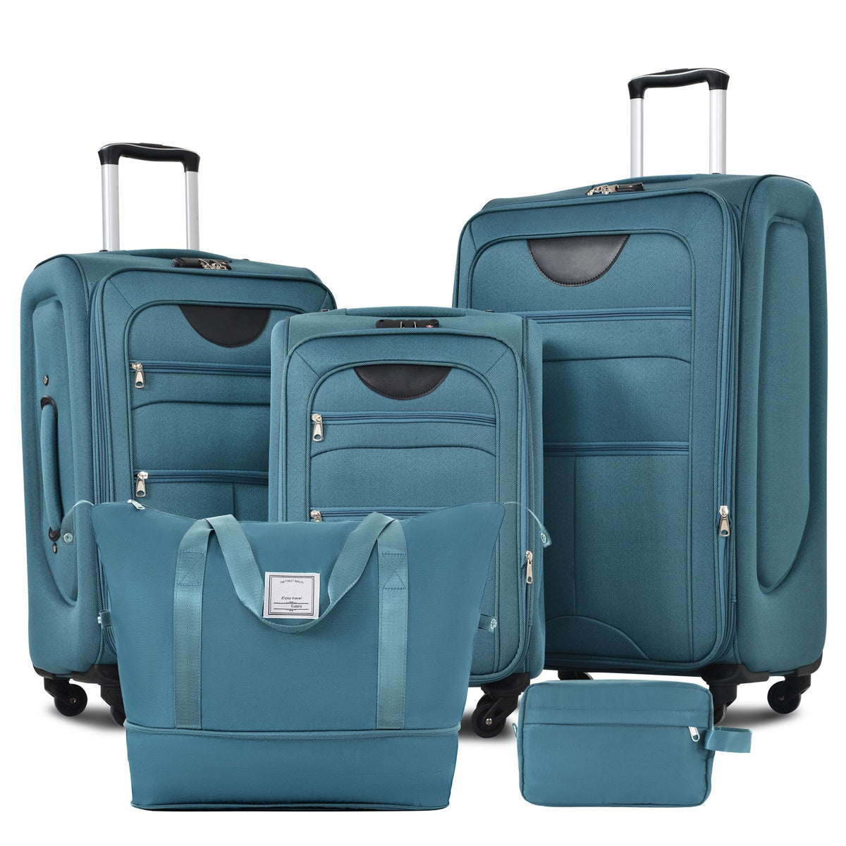 Expandable Softside Luggage and Travel Bag Set
