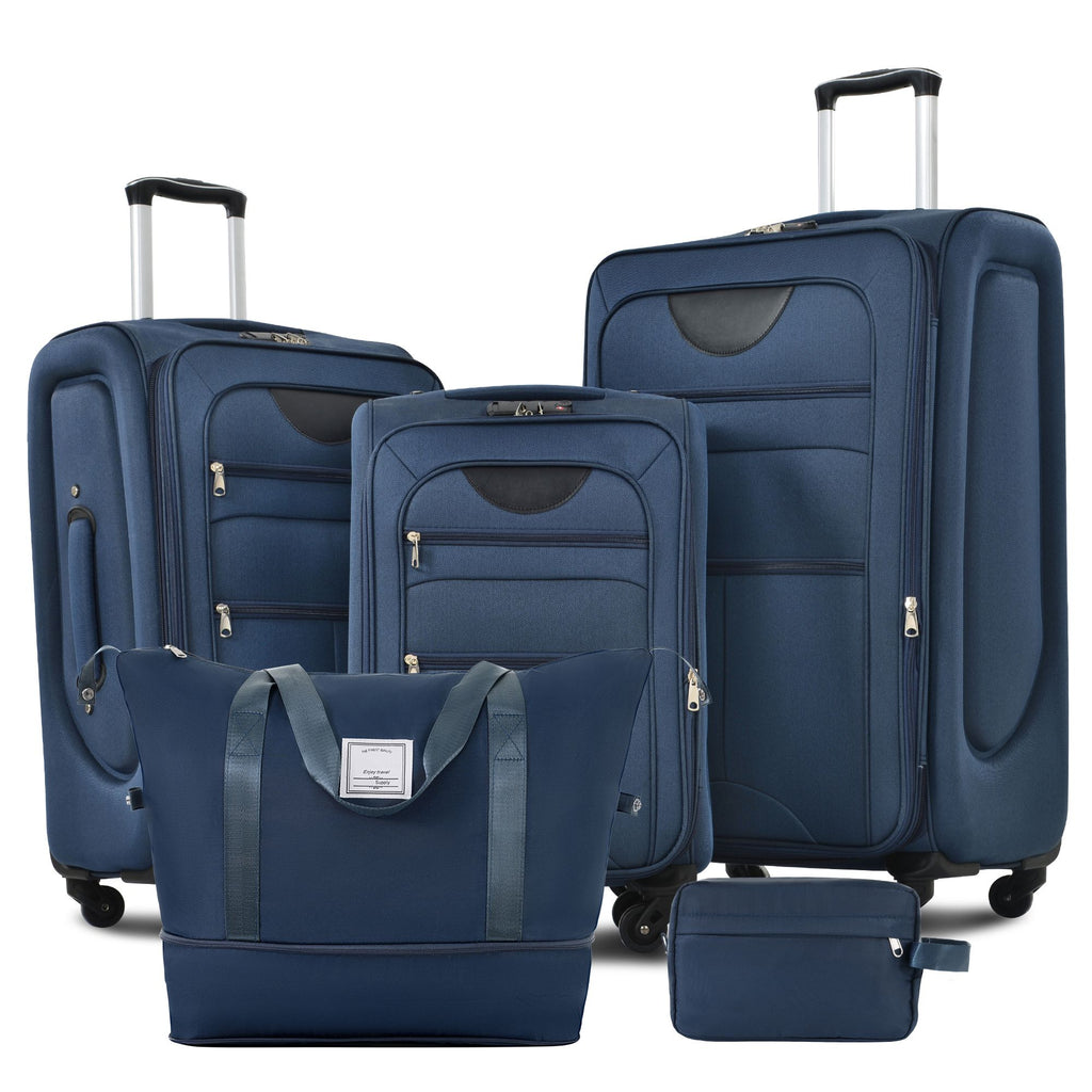 Expandable Spinner Luggage Set with Travel Bags