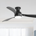 Sofucor Flush-Mount Ceiling Fan with Dimmable Light