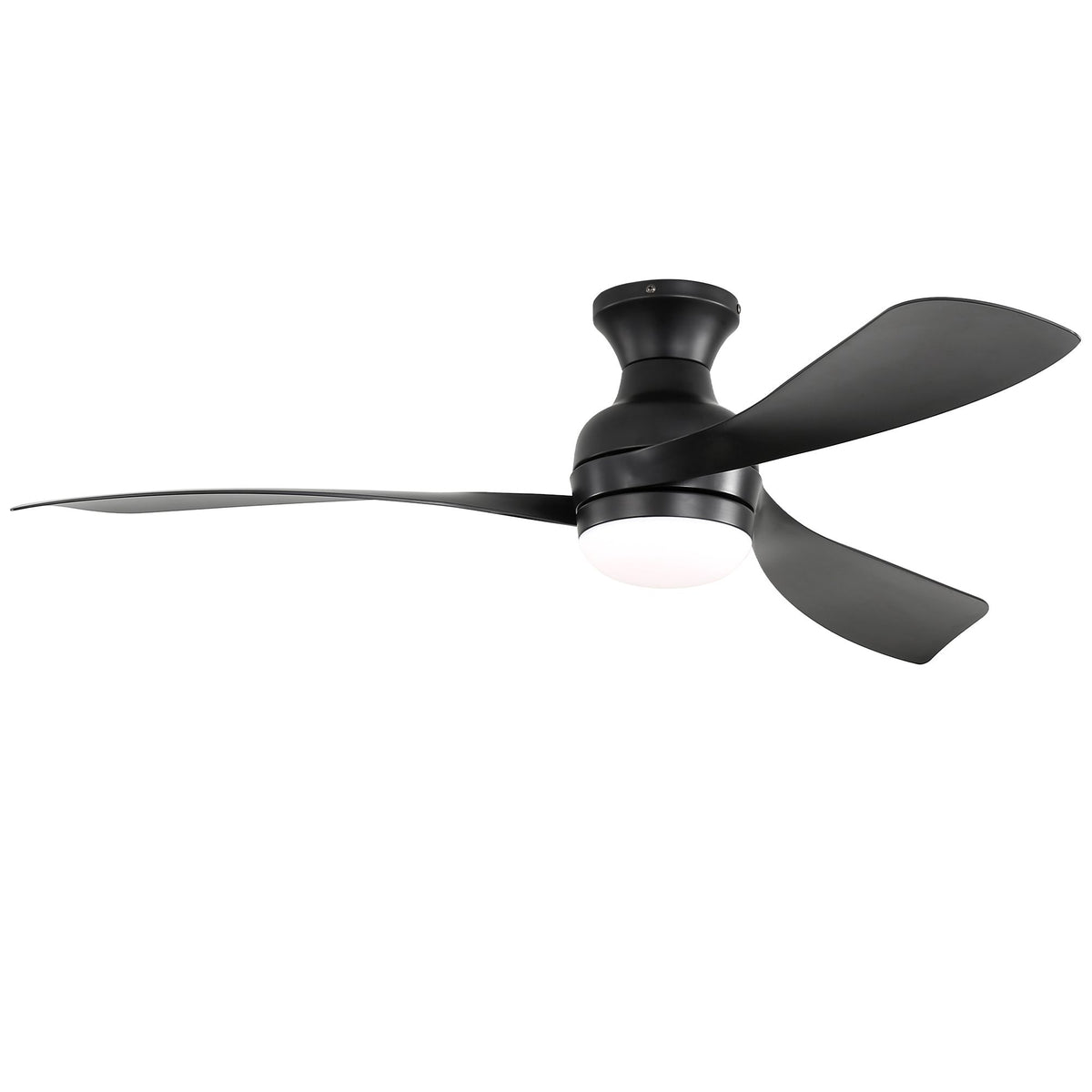 Sofucor Flush-Mount Ceiling Fan with Dimmable Light