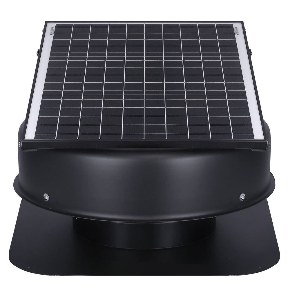 Solar Attic Fan with MPPT, 2800 CFM, Smart Temp Control