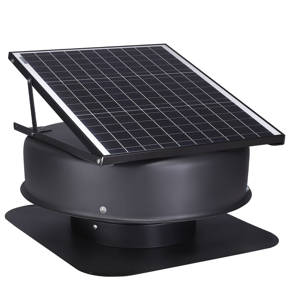 Solar Attic Fan with MPPT, 2800 CFM, Smart Temp Control