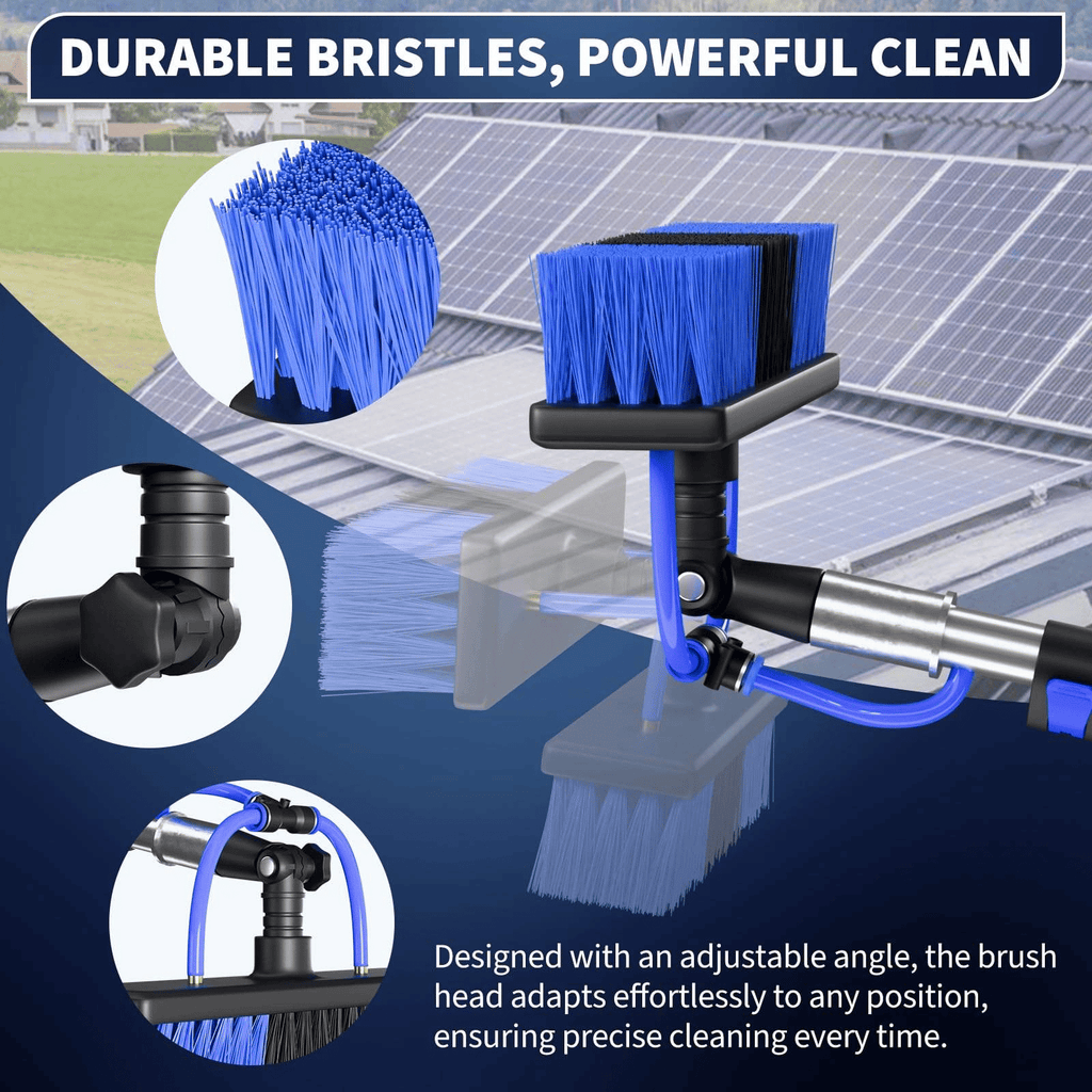 Adjustable Solar Panel and Window Cleaning Kit