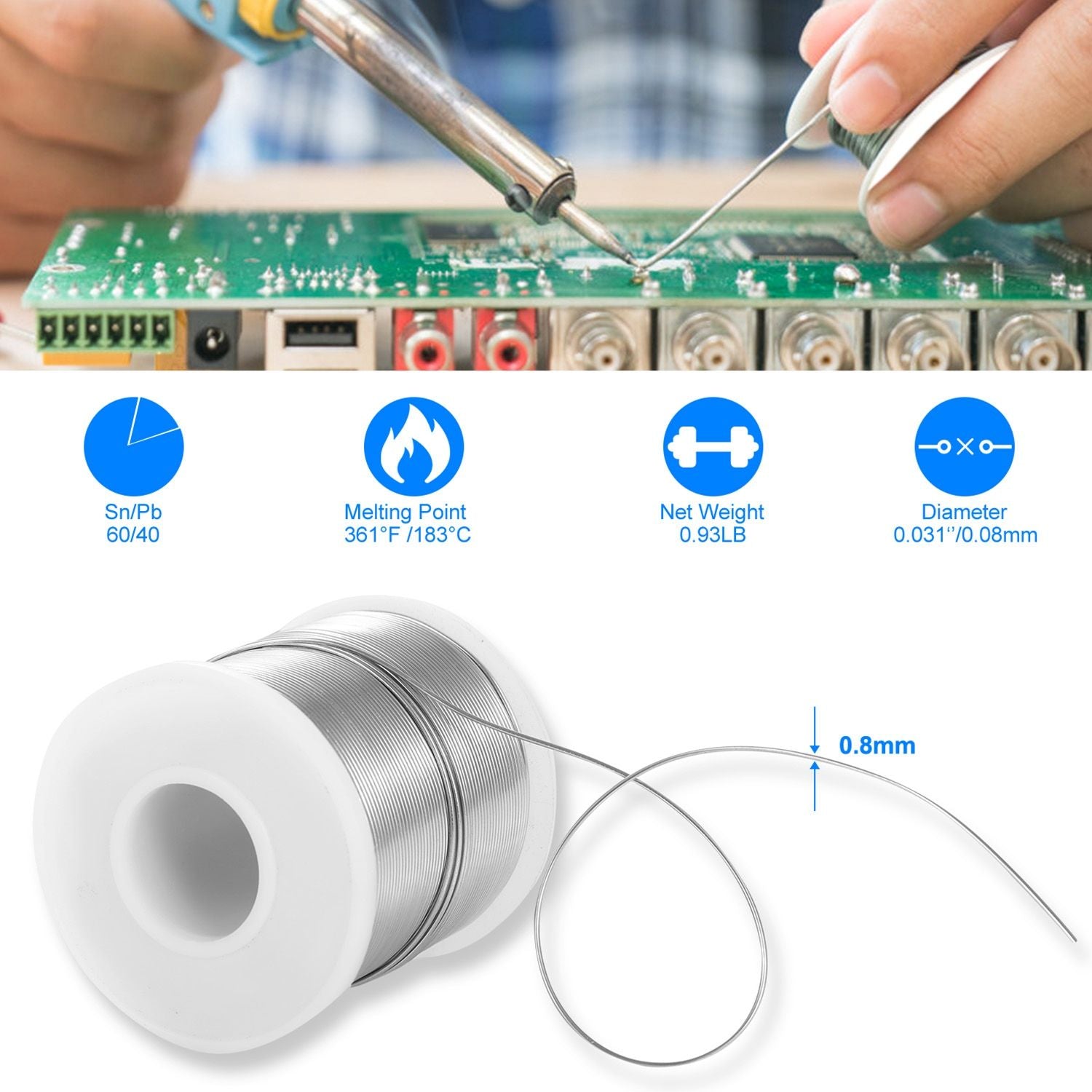 Rosin Core Electrical Solder Wire on Reel