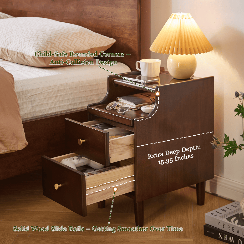 Bedside Storage with Quiet, Thoughtful Details