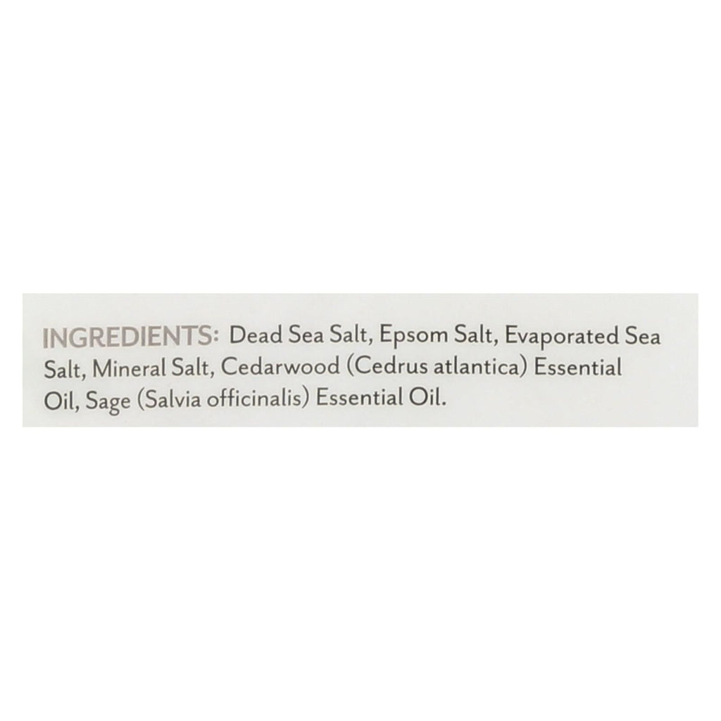 Cedar Sage Bath Salts with Dead Sea Salt and Essential Oils