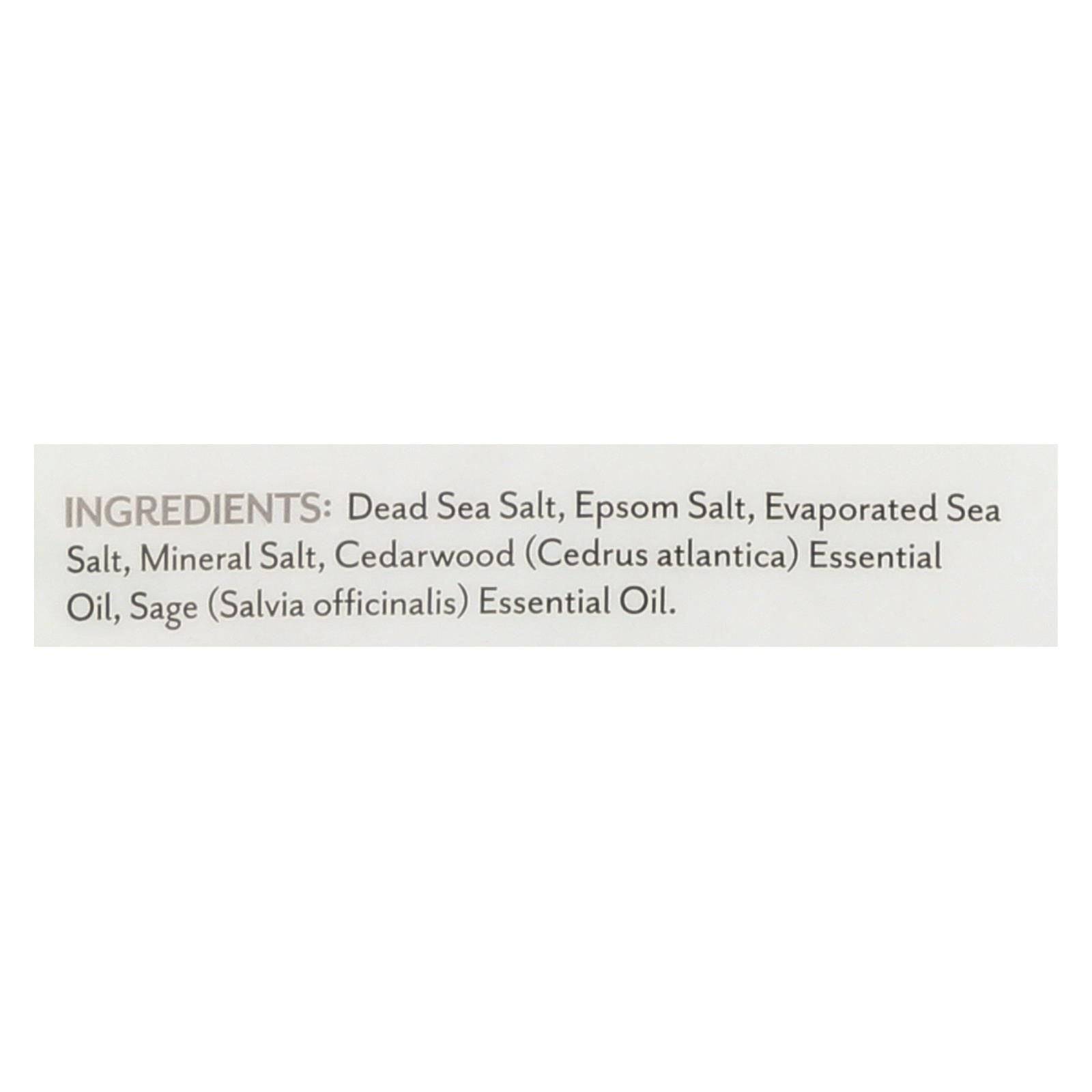 Cedar Sage Bath Salts with Dead Sea Salt and Essential Oils