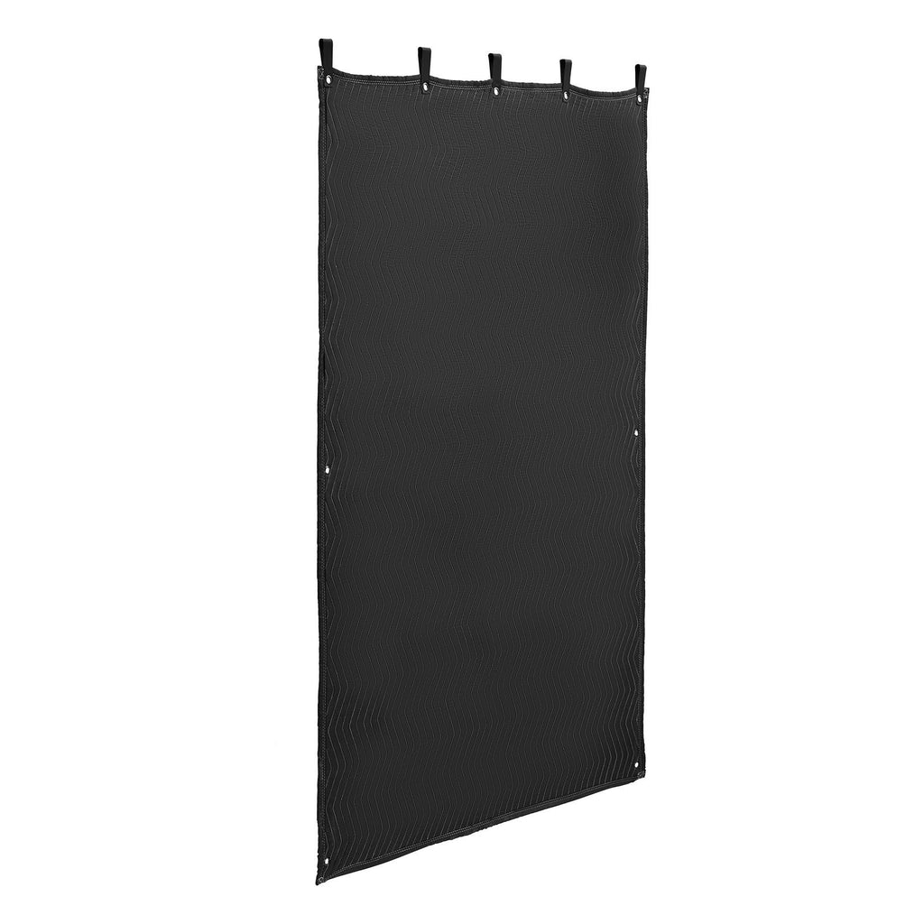 Grommeted Sound-Dampening Blanket for Recording Spaces