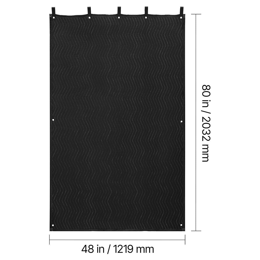 Grommeted Sound-Dampening Blanket for Recording Spaces