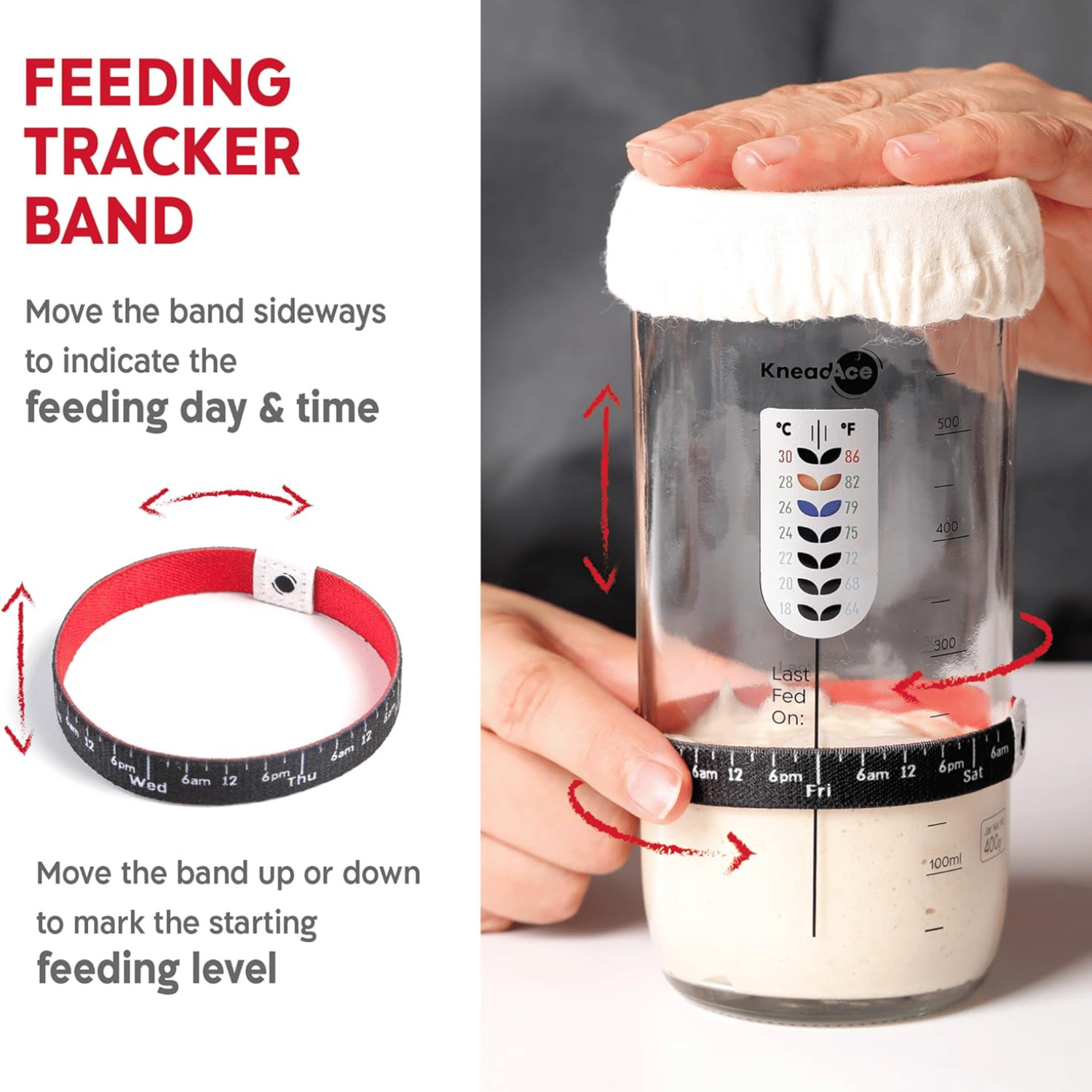 All-in-One Sourdough Baking Kit – Jar, Banneton Baskets, Scoring Lame