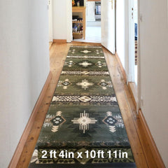 Southwest Native American Area Rug – Thick, Soft, everyday Tribal Design for Bedroom, Living Room & Hallway