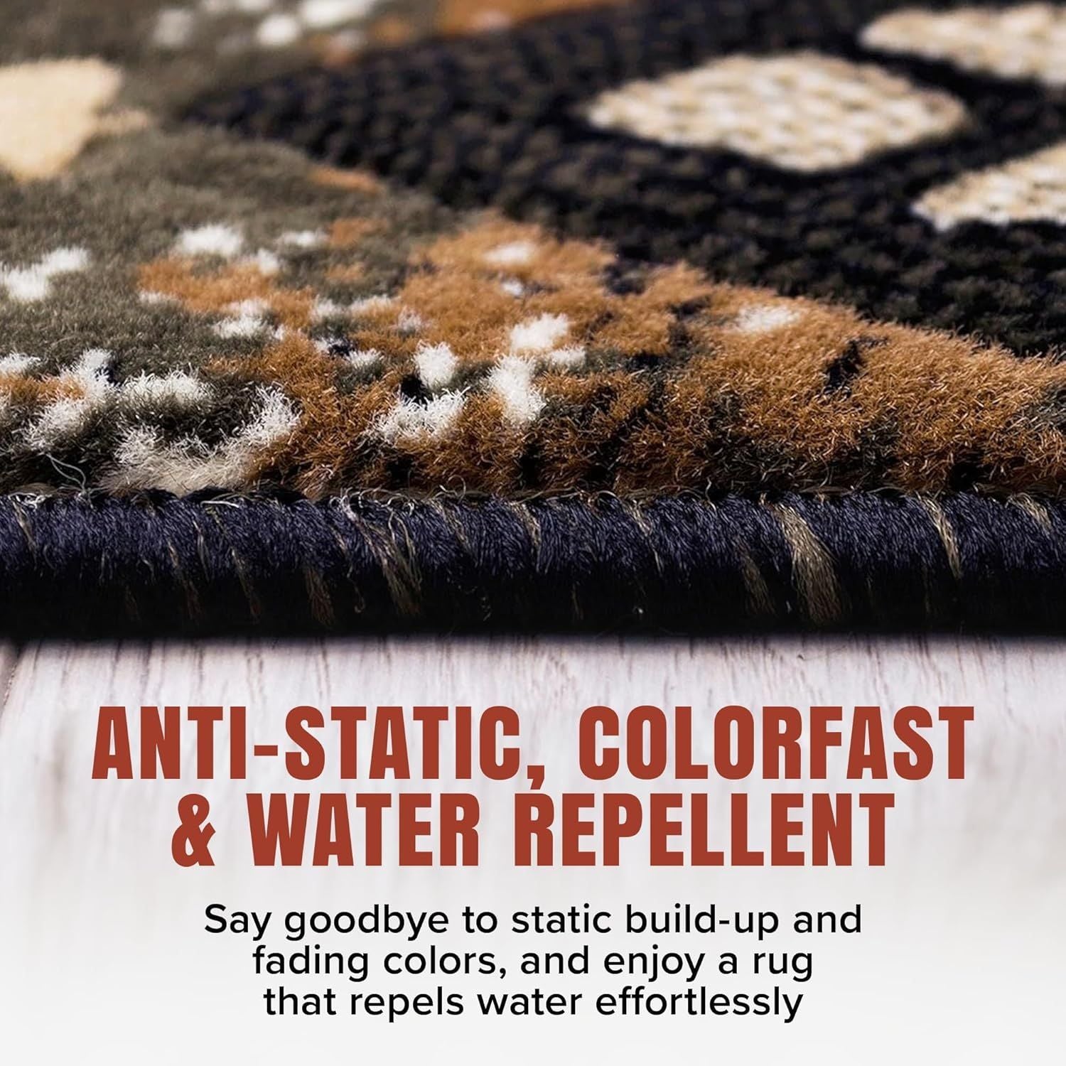 Southwest Native American Area Rug – Thick, Soft, everyday Tribal Design for Bedroom, Living Room & Hallway