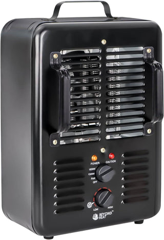1300W/1500W Electric Space Heater with Thermostat, 3 Heat Settings, Safe & Quiet