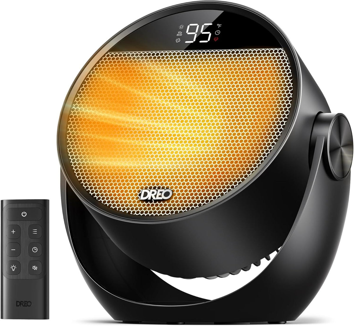 1500W Portable Space Heater with Thermostat and Remote