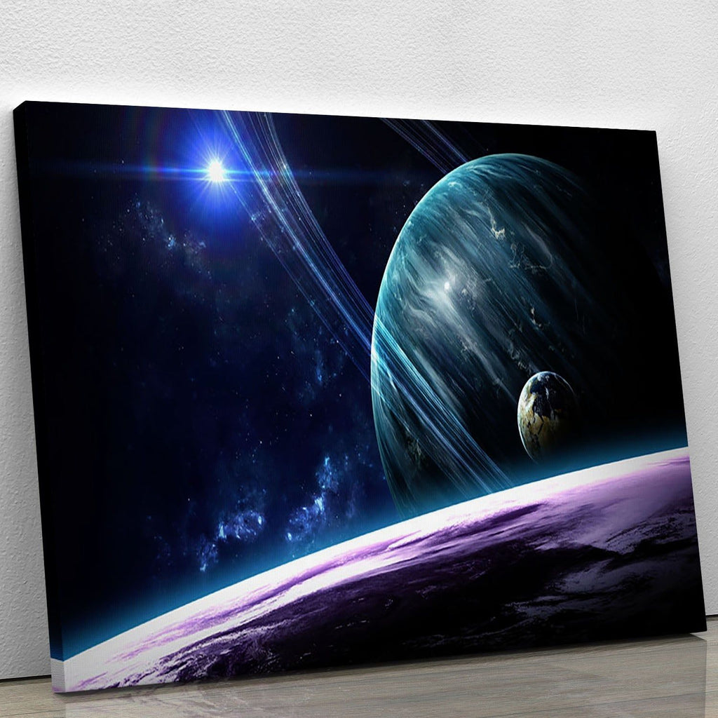 Space Planets Canvas Wall Art
