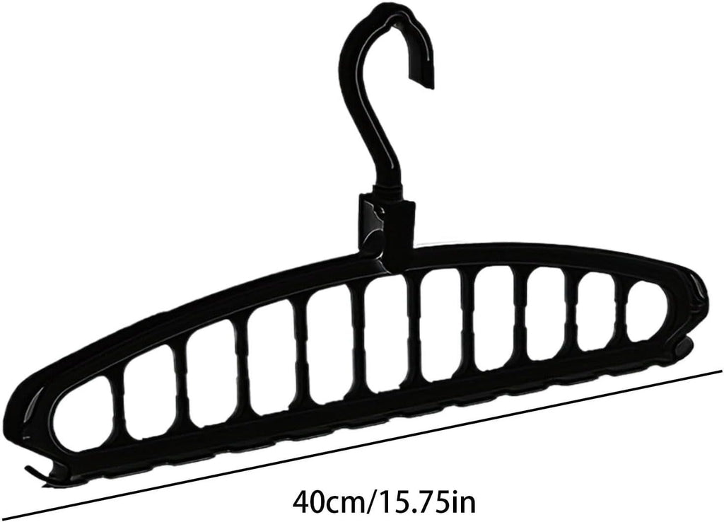 Space Saving Hangers, Clothes Hangers, 11 Holes Sturdy Hanger Clothes Organizer, Wardrobe Storage Ha