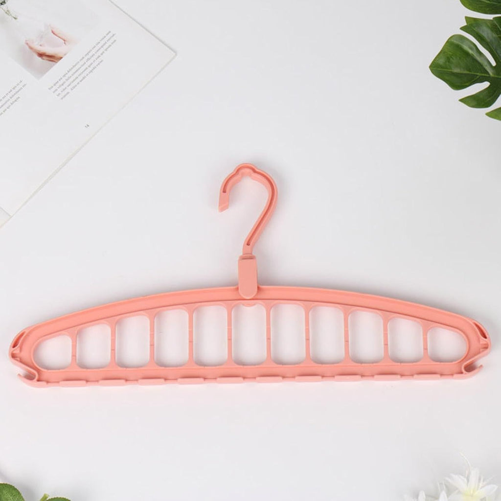 Space Saving Hangers, Clothes Hangers, 11 Holes Sturdy Hanger Clothes Organizer, Wardrobe Storage Ha