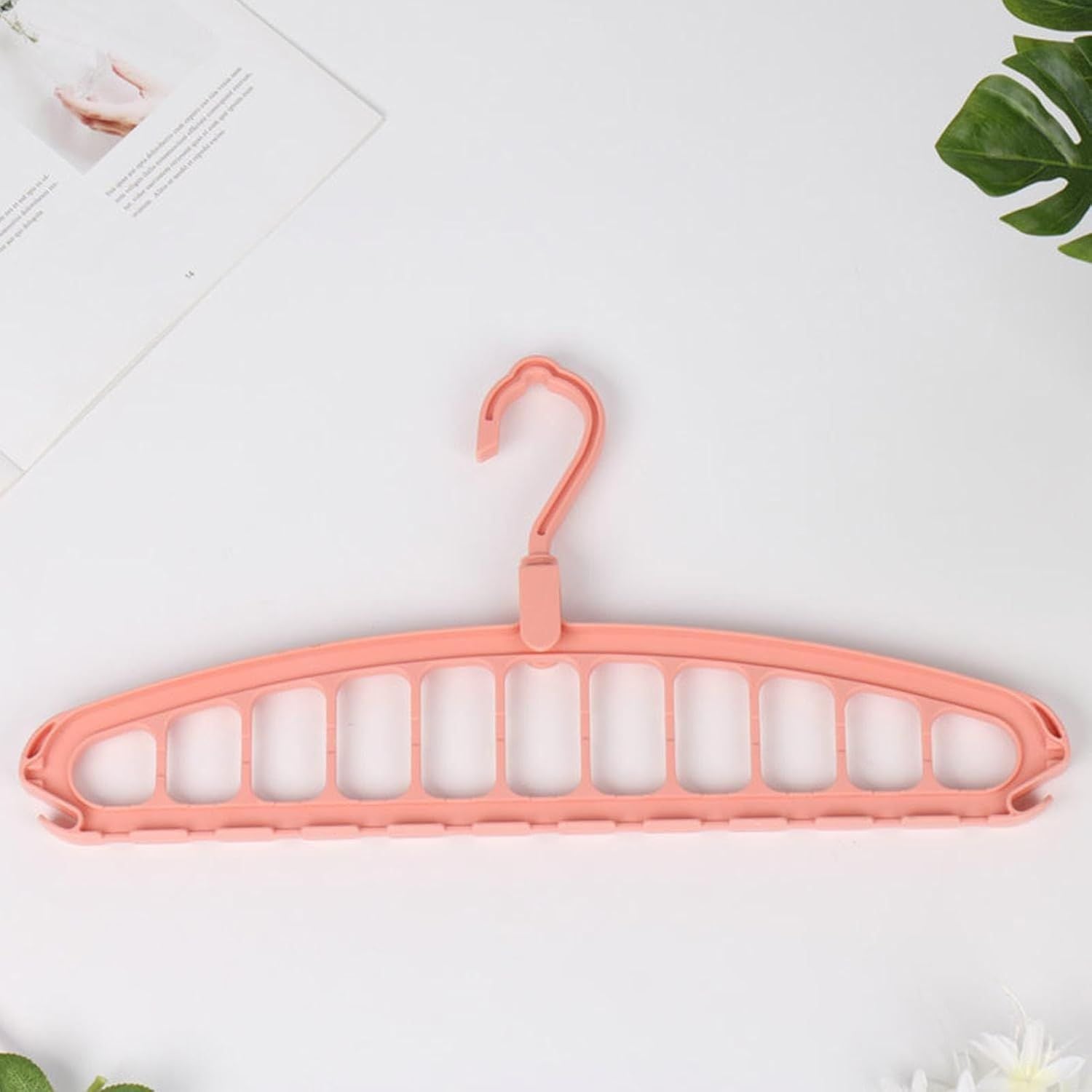 Space Saving Hangers, Clothes Hangers, 11 Holes Sturdy Hanger Clothes Organizer, Wardrobe Storage Ha