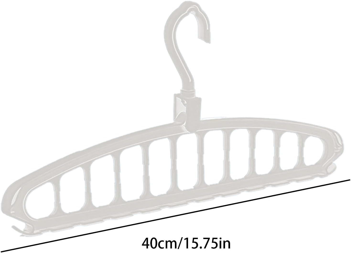 Space Saving Hangers, Clothes Hangers, 11 Holes Sturdy Hanger Clothes Organizer, Wardrobe Storage Ha