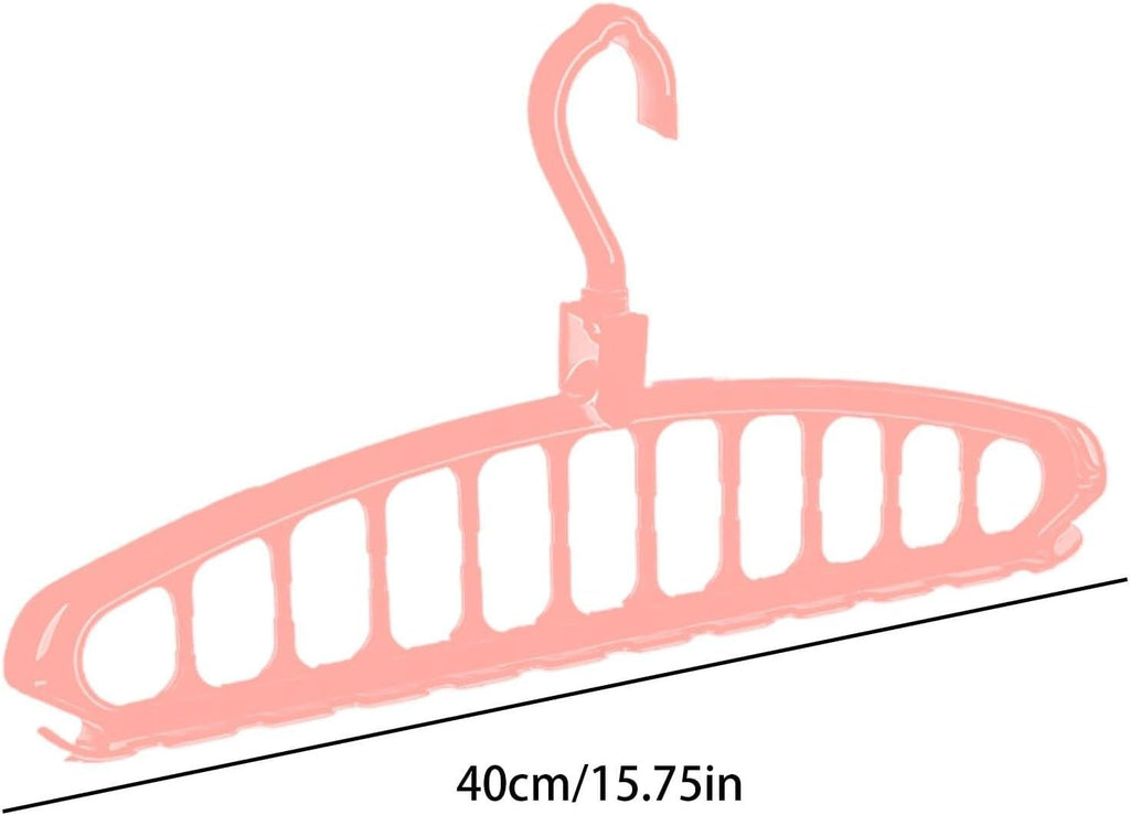 Space Saving Hangers, Clothes Hangers, 11 Holes Sturdy Hanger Clothes Organizer, Wardrobe Storage Ha